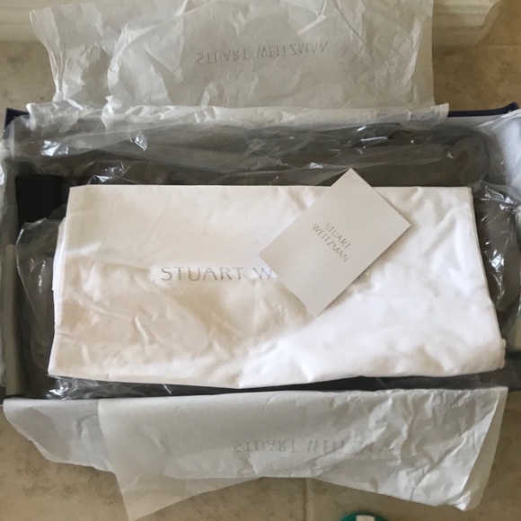 Stuart Weitzman Highland suede over the knee boots Topo gray 6.5 - Picture 9 of 11